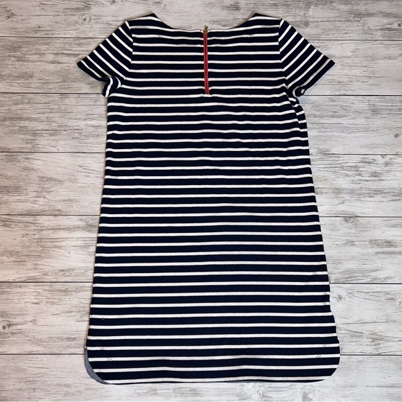 LOFT Navy Striped Dress Size Medium NWT - Picture 2 of 4